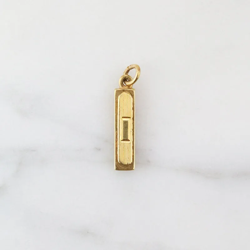 14k Gold Harmonica Charm