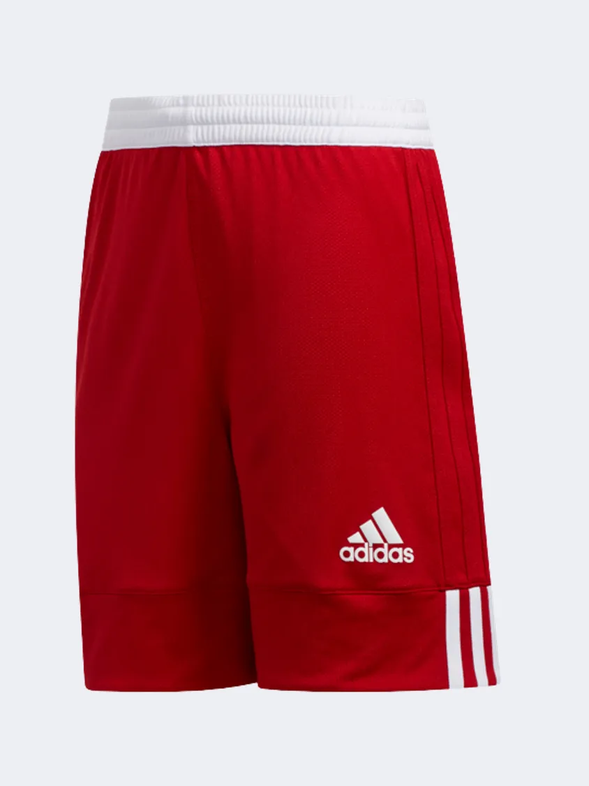 Adidas 3G Speed Reversible Ps-Boys Basketball Short Red/White