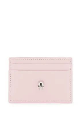 ALEXANDER MCQUEEN saffiano leather skull card holder