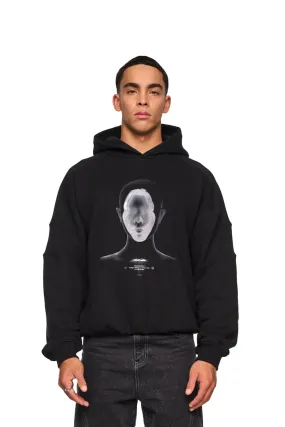 Alien Intel Mask Hoodie Gray