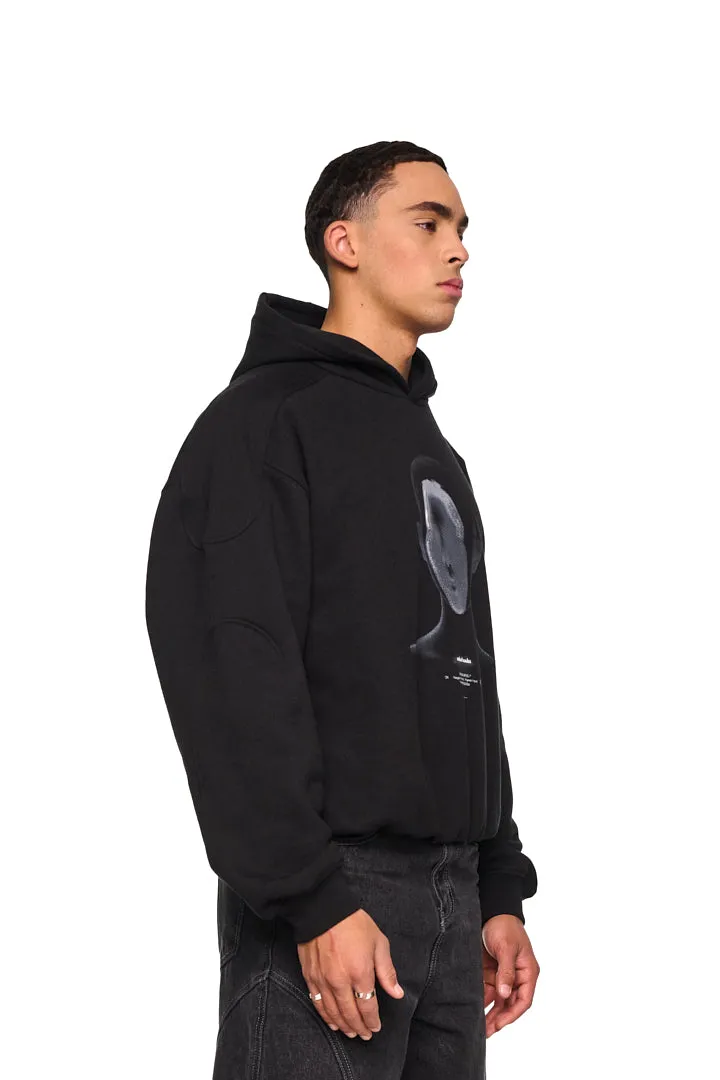 Alien Intel Mask Hoodie Gray