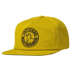 Anti Hero - Basic Pigeon Round Snapback Hat (Mustard) *SALE