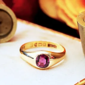 Antique Date 1902 Natural Ruby Ring