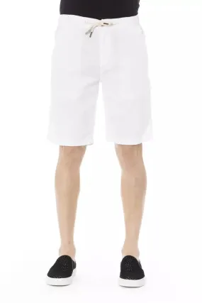 Baldinini Trend White Cotton Men's Bermuda Men's Shorts