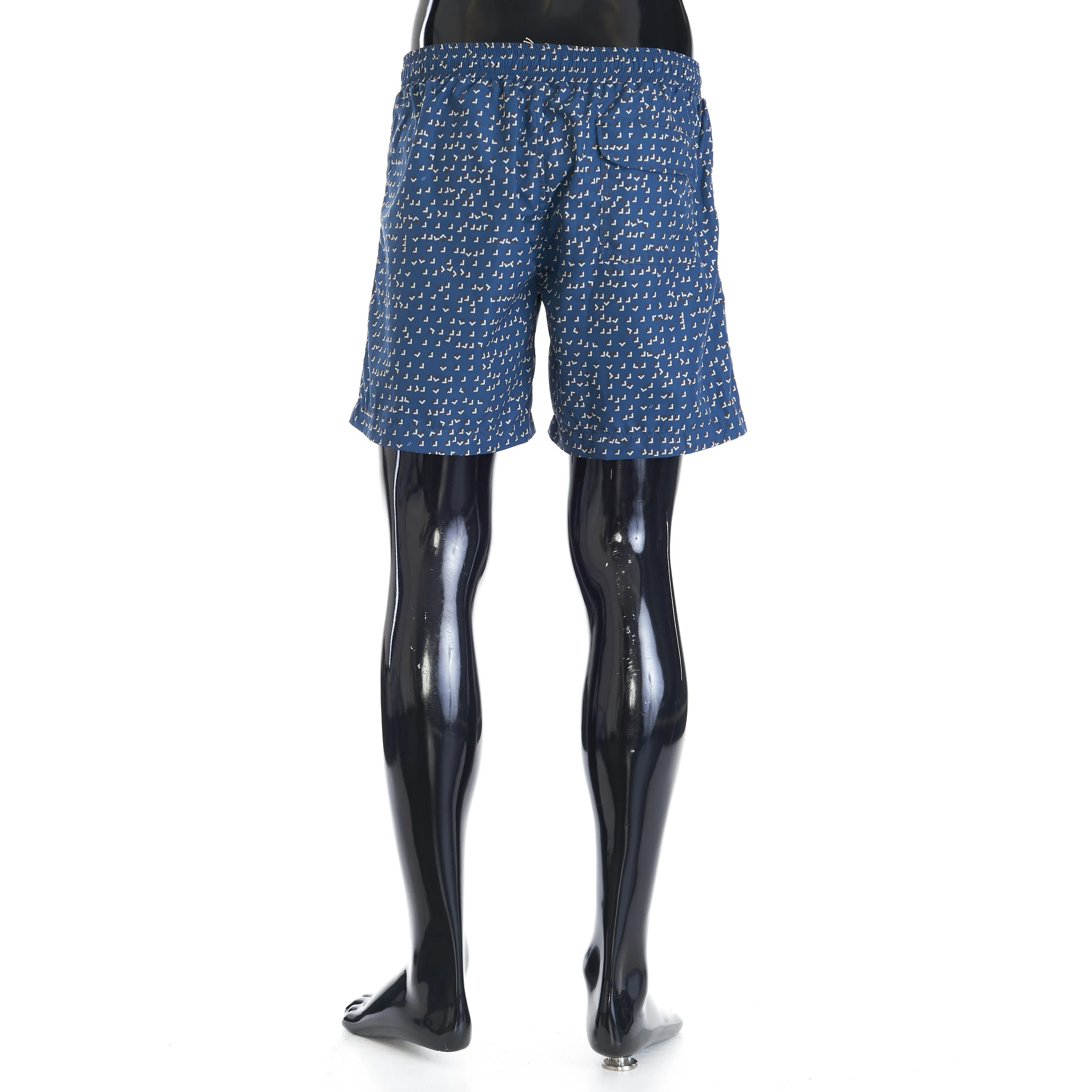 Beach Shorts In Navy Blue Sustainable Polyester