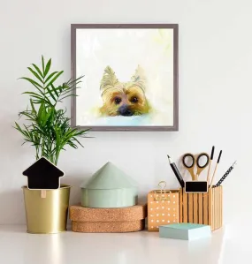 Best Friend - Yorkie Mini Framed Canvas