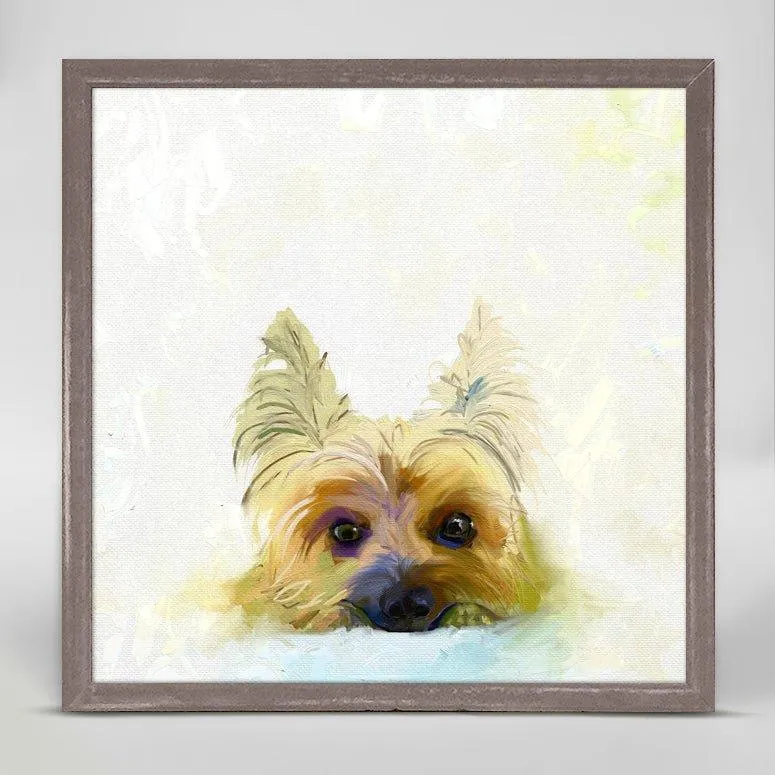 Best Friend - Yorkie Mini Framed Canvas