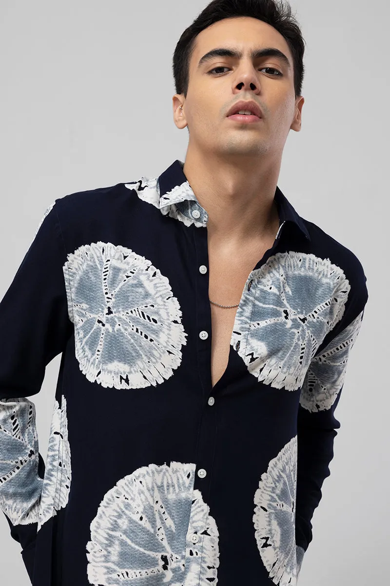 Bloom Patch Blue Shirt