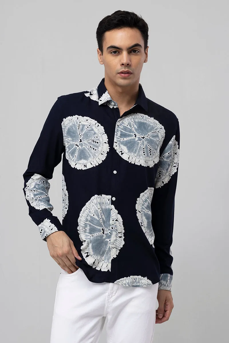 Bloom Patch Blue Shirt