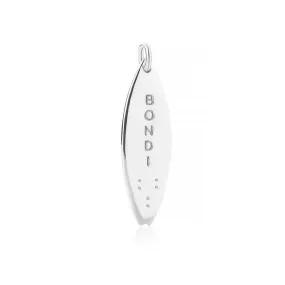 Bondi Surfboard Charm Sydney Australia Silver