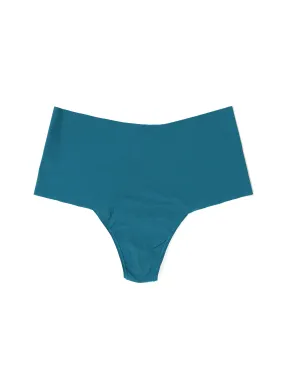 BreatheSoft™ High Rise Thong Earth Dance Green