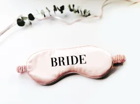 Bride Bold Font Eye Mask