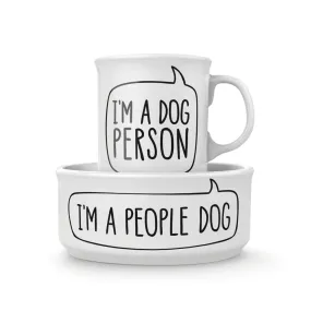 CERAMIC MUG   DOG BOWL SET