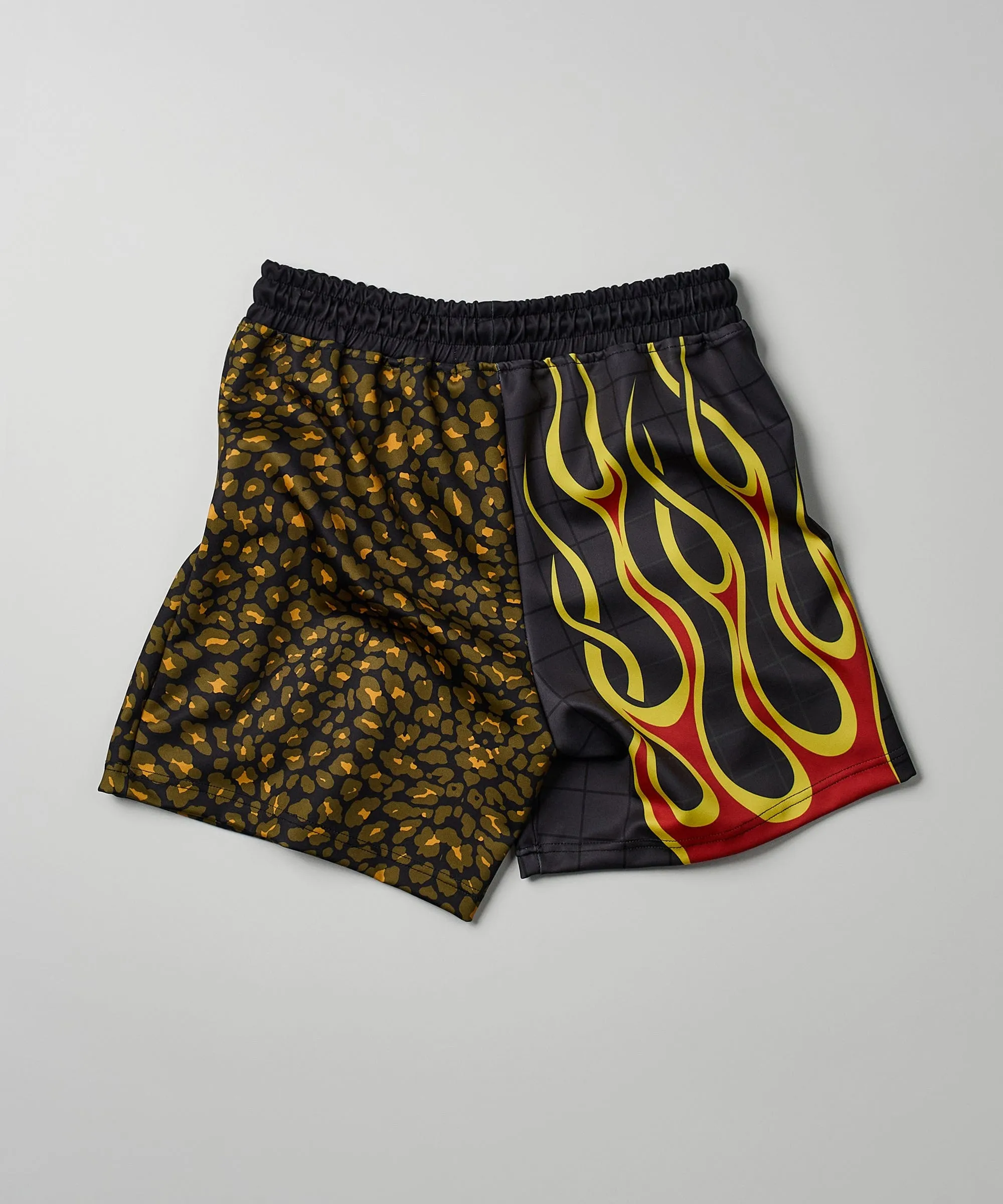 Cheetah And Flames Split Shorts