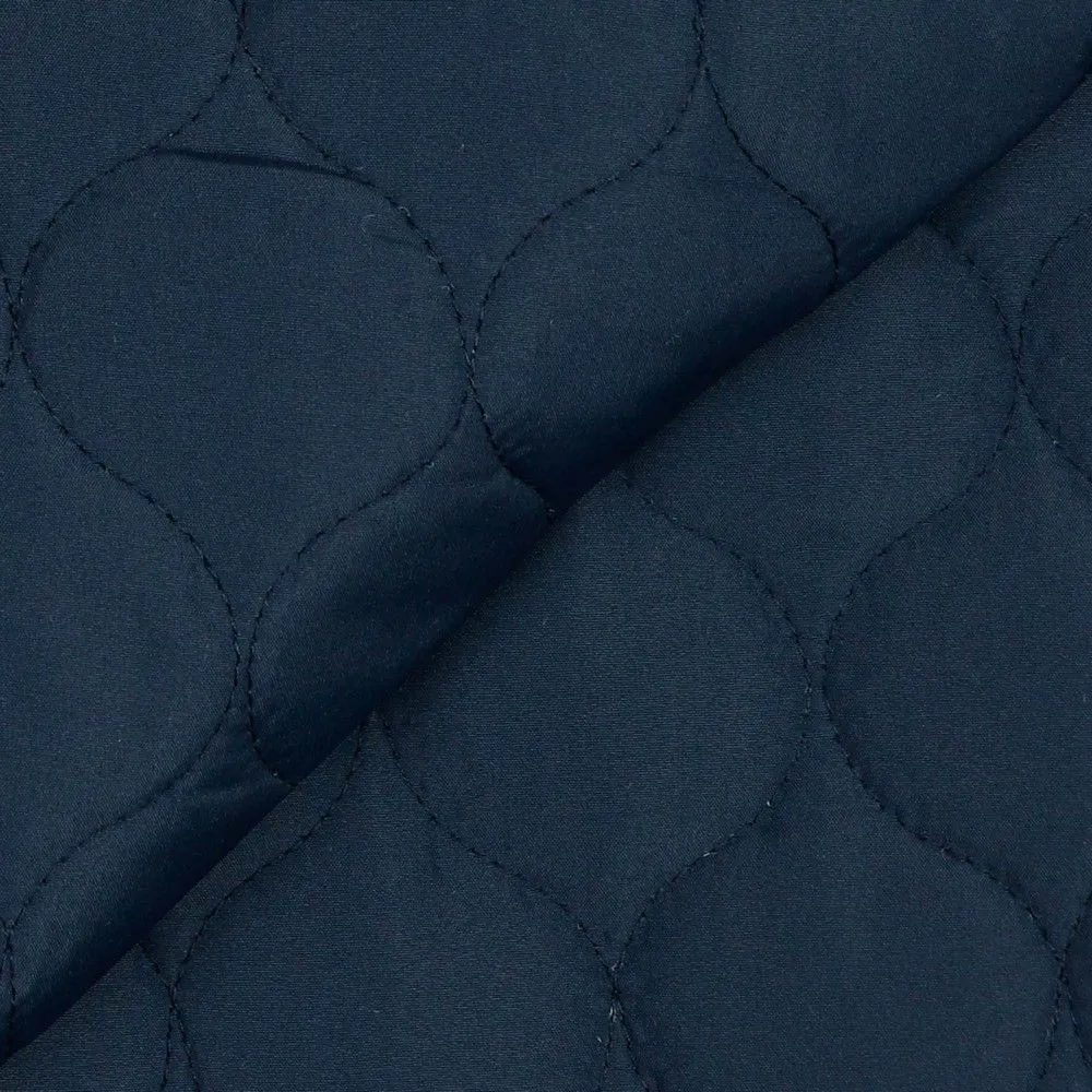 Cosy Quilted Coating Fabric in Navy