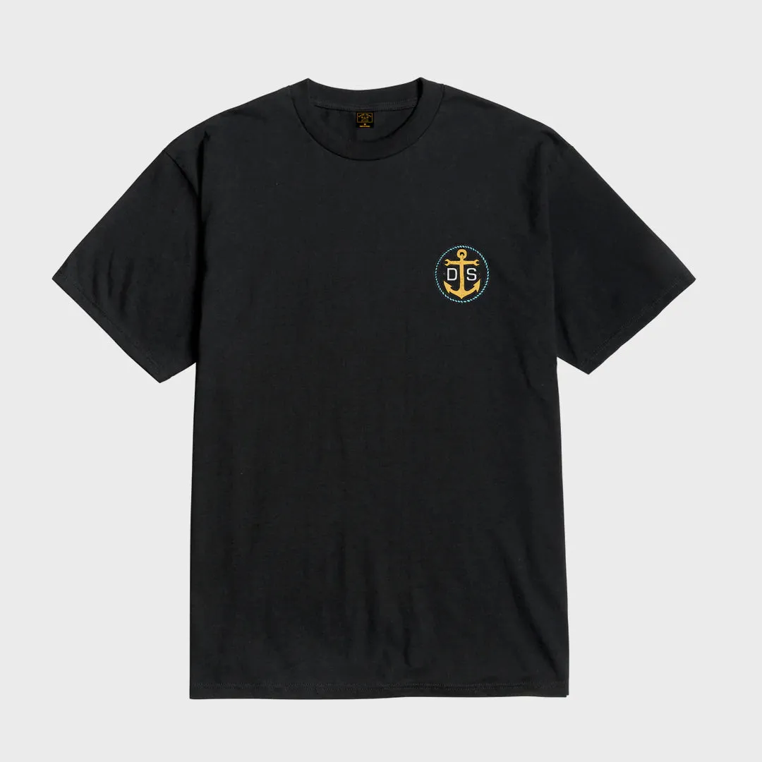 Dark Seas Mens Threefold T-shirt - Black