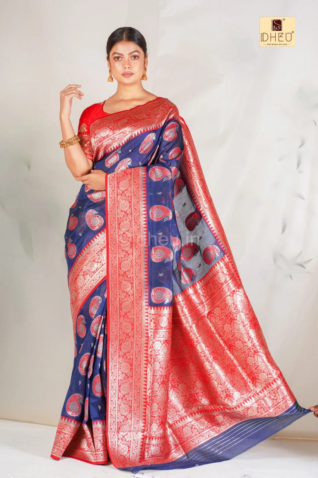 DHEU | Woven Fusion Of Banarasi & Raw Silk