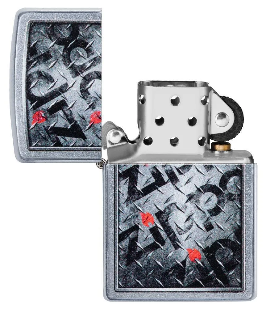 Diamond Plate Zippo Design