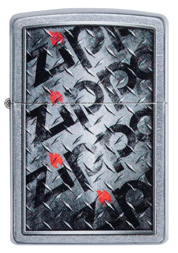 Diamond Plate Zippo Design