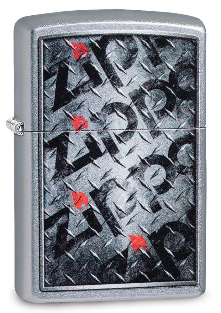 Diamond Plate Zippo Design