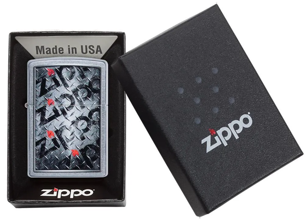 Diamond Plate Zippo Design