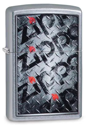 Diamond Plate Zippo Design