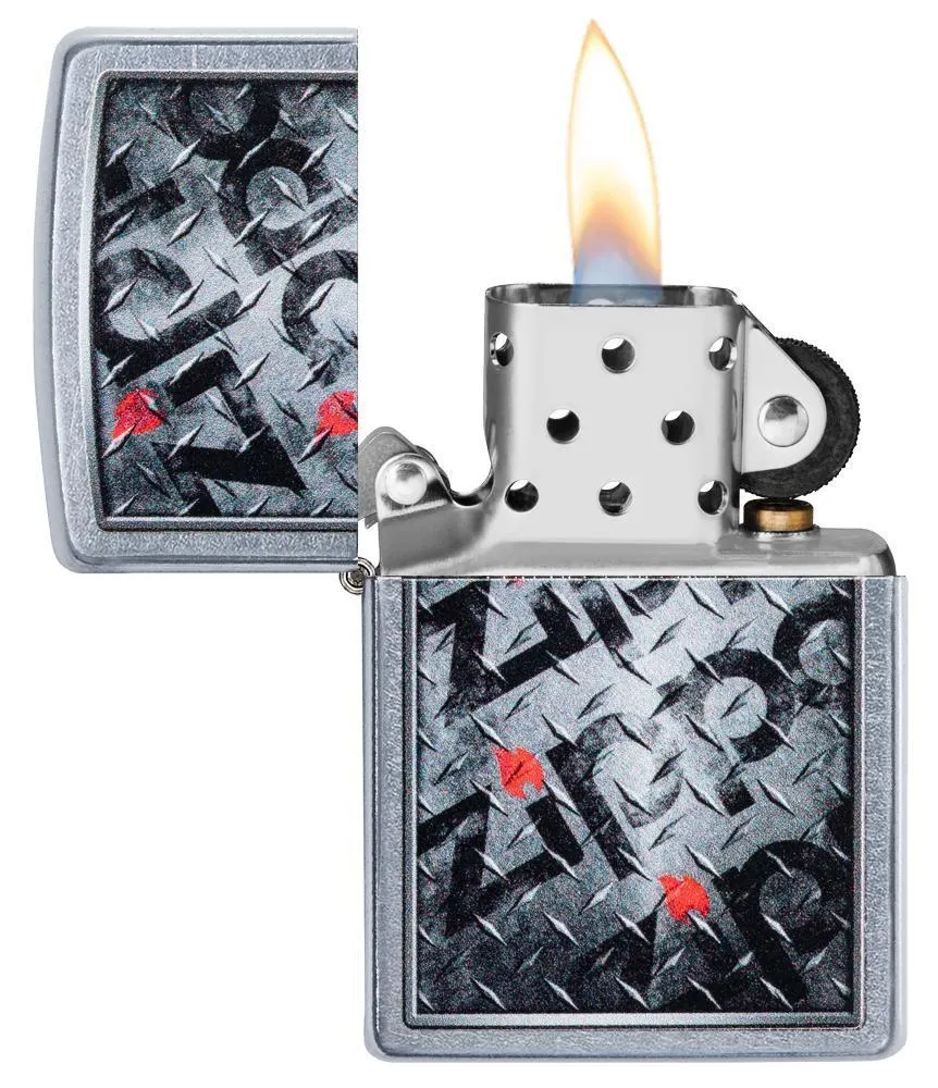 Diamond Plate Zippo Design