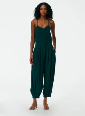 Eco Silk Pleated Balloon Pant