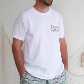 Freshwater Friends Dad Graphic Tee | White