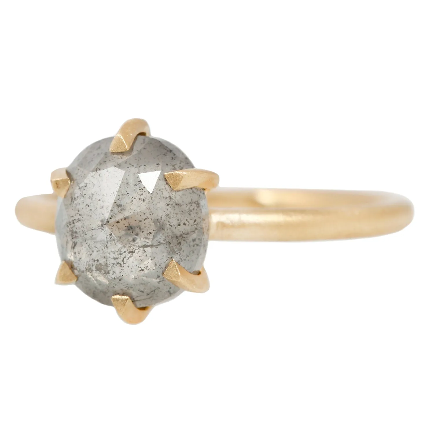 Glowing Gray Diamond Hera Solitaire