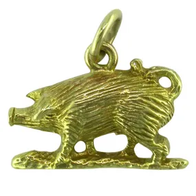 Gold Pig Charm