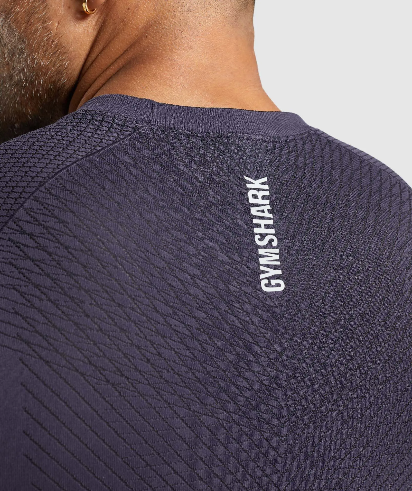 Gymshark Apex Seamless Long Sleeve T-Shirt - Rich Purple/Black