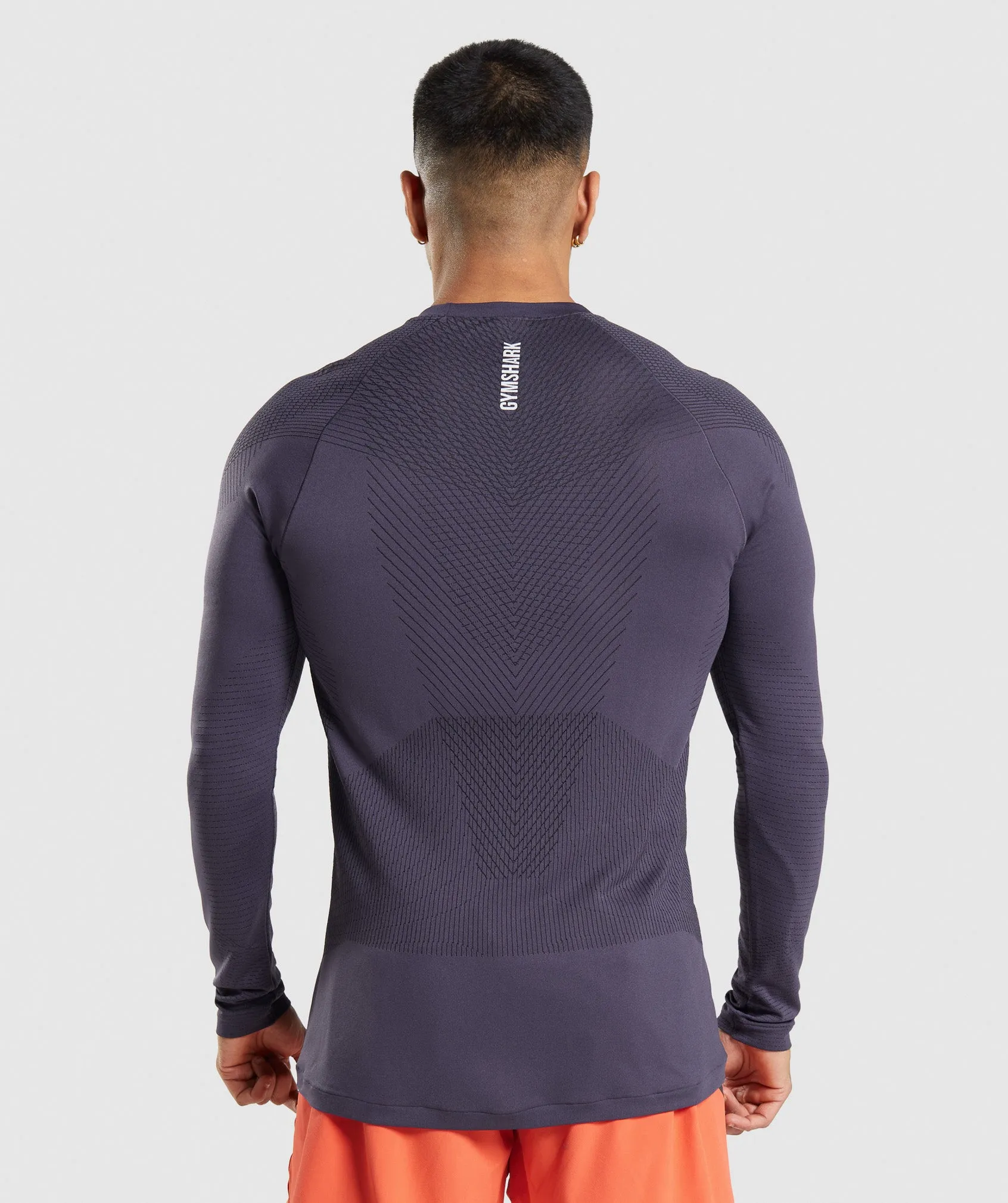 Gymshark Apex Seamless Long Sleeve T-Shirt - Rich Purple/Black