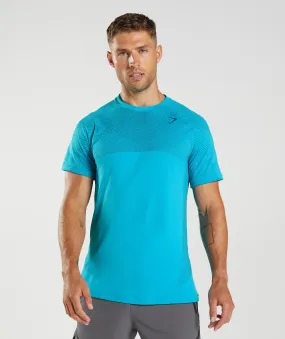 Gymshark Apex Seamless T-Shirt - Shark Blue/Atlantic Blue