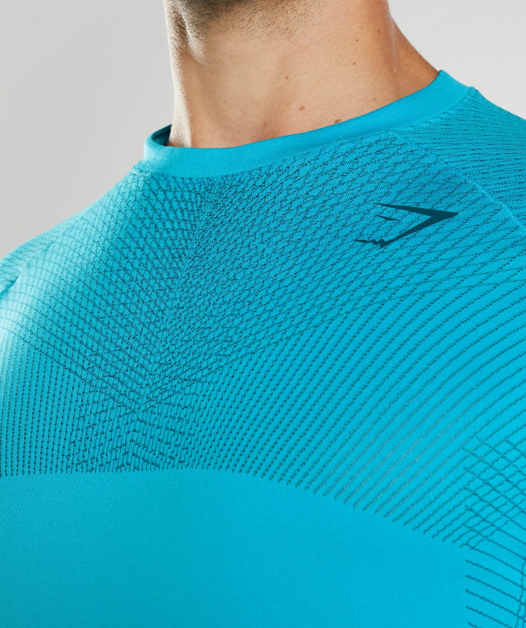 Gymshark Apex Seamless T-Shirt - Shark Blue/Atlantic Blue