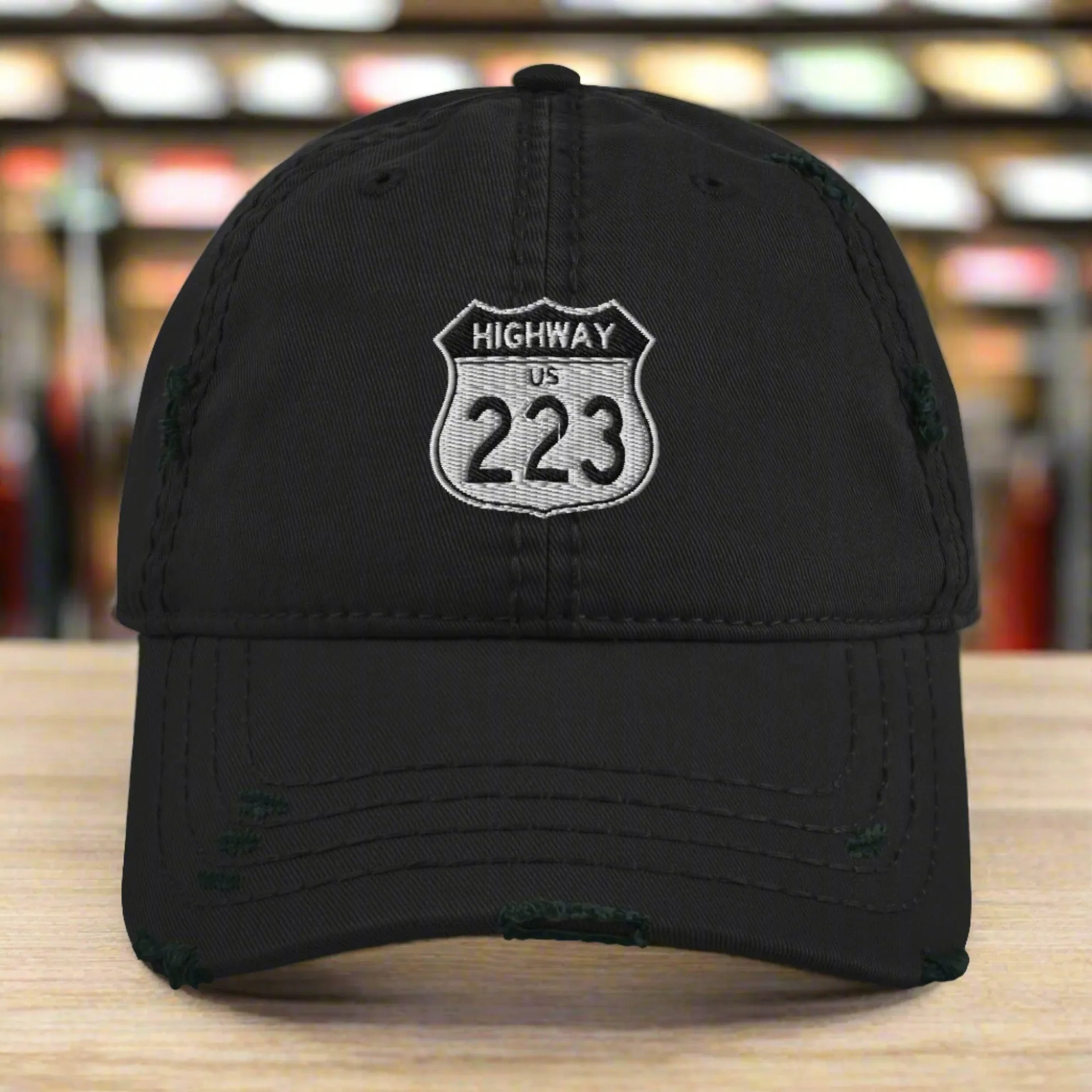 Highway 223 Distressed Dad Hat