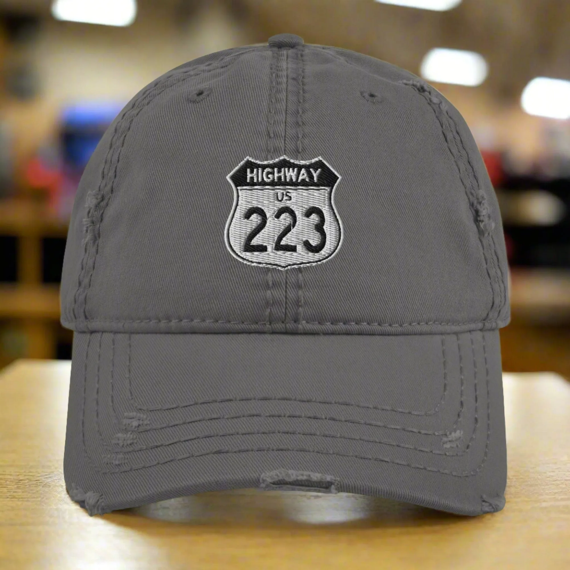 Highway 223 Distressed Dad Hat