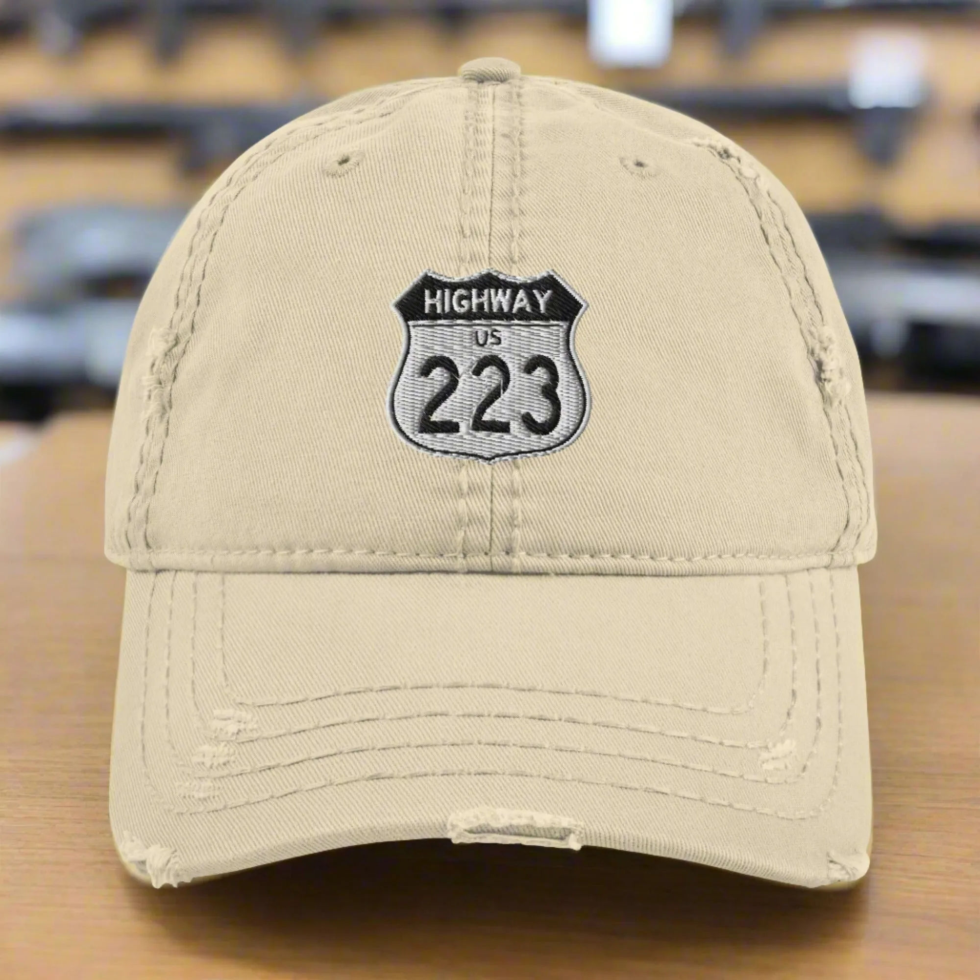 Highway 223 Distressed Dad Hat