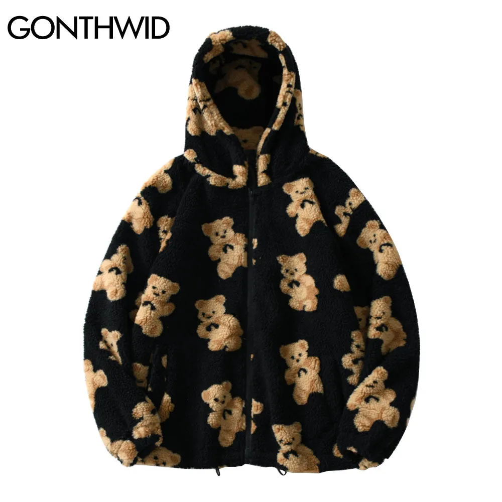 Hooded Casual Fleece Jackets for Men and Women