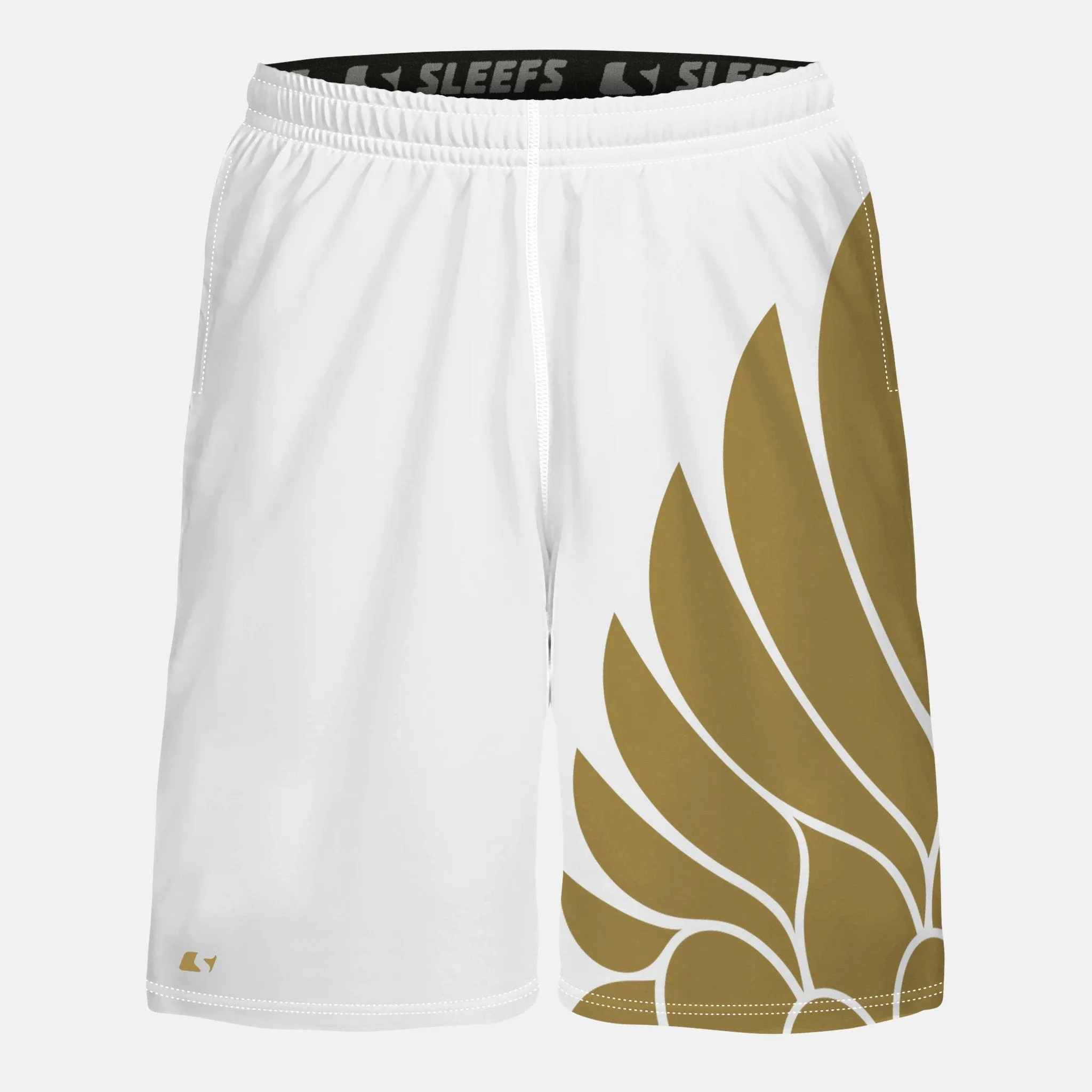 Icarus White and Gold shorts