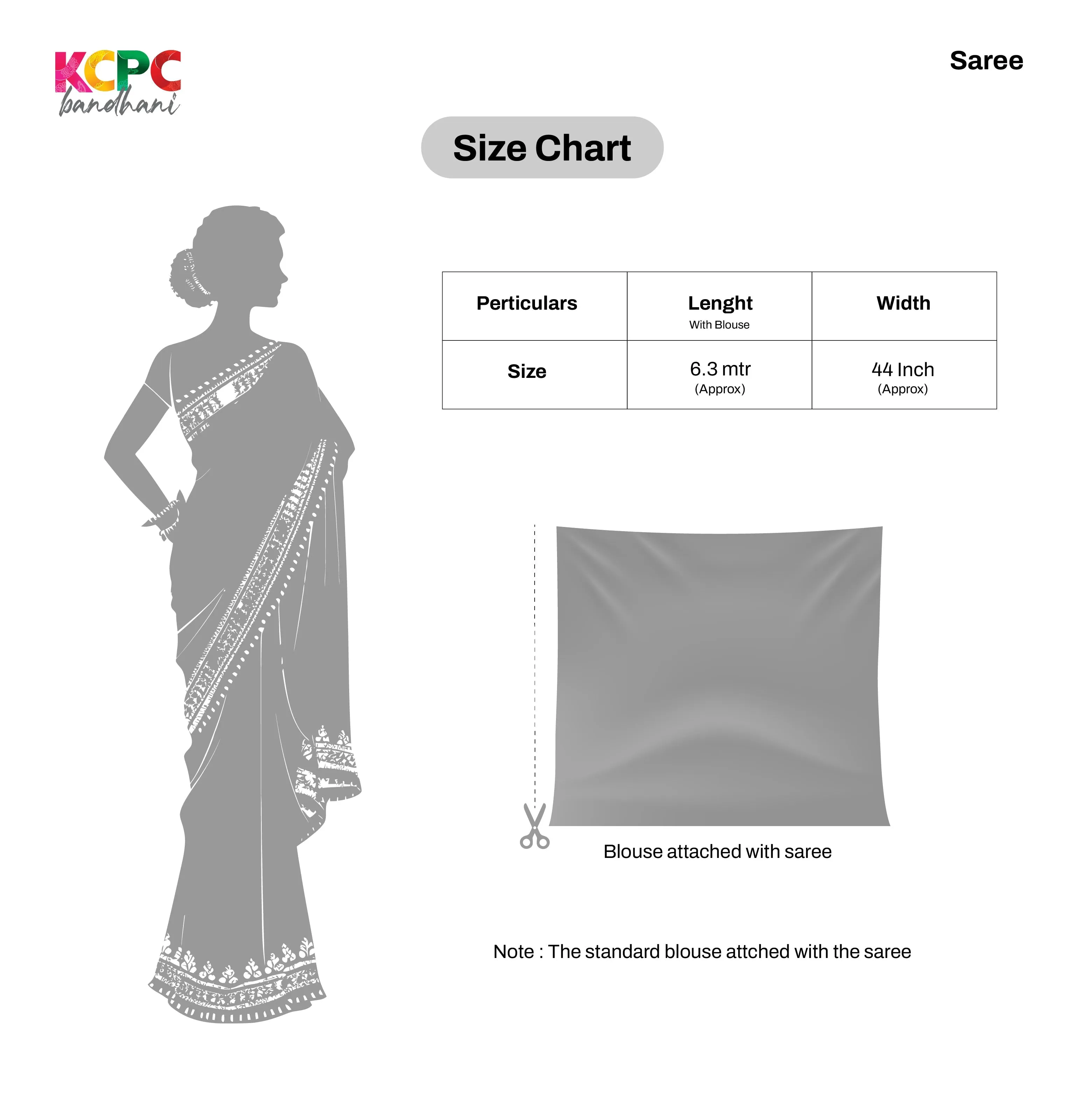 KcPc Exclusive Multicolor Bandhani Semi Gaji Silk Saree with Ghatchola Bandhej Border Parrot Green