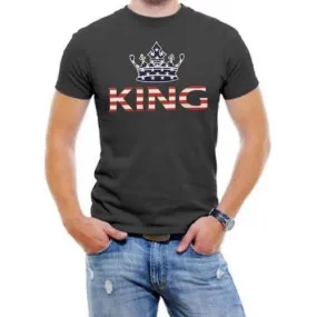 King USA Flag Men Graphic T-Shirt