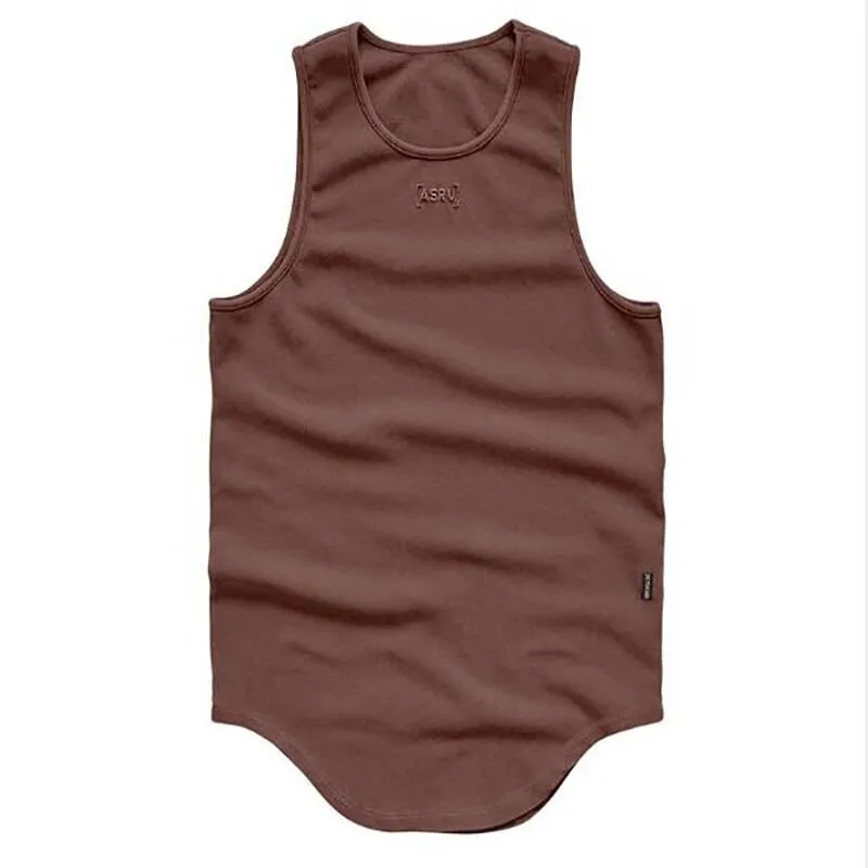 Men's Solid Color Summer Cotton Sport Tank Tops