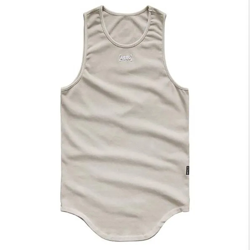 Men's Solid Color Summer Cotton Sport Tank Tops