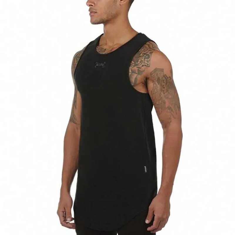 Men's Solid Color Summer Cotton Sport Tank Tops