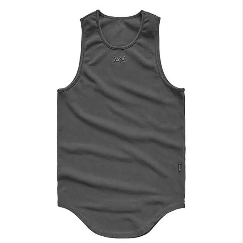 Men's Solid Color Summer Cotton Sport Tank Tops