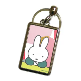 miffy floral expression pose metal keyring