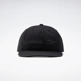 Reebok Apparel Men Classics Vector Flat Peak Cap BLACK/BLACK/BLACK