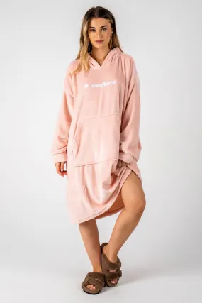 Robert Street Fleece Blanket Hoodie - Pink