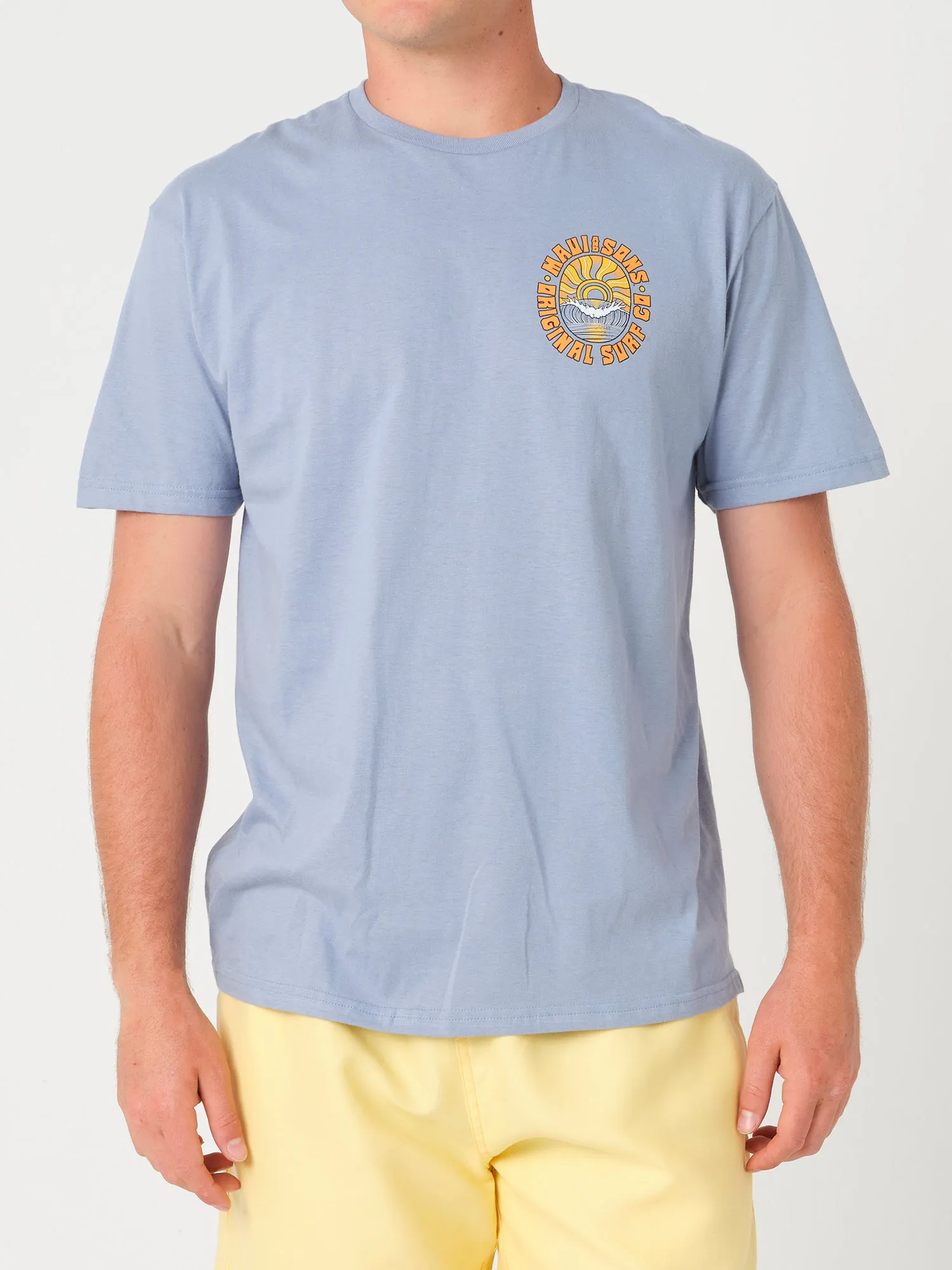 Rooster T-Shirt in Stone Blue